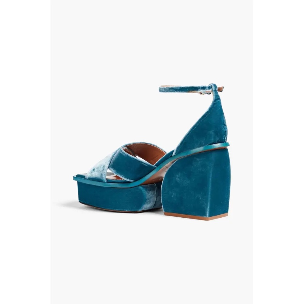 Zimmermann Velvet Blue Sandals - Picture 3 of 12